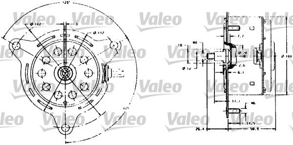 Moteur électrique, ventilateur pour radiateurs