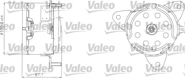 Moteur électrique, ventilateur pour radiateurs