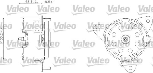 Moteur électrique, ventilateur pour radiateurs