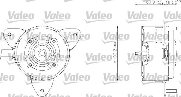 Moteur électrique, ventilateur pour radiateurs