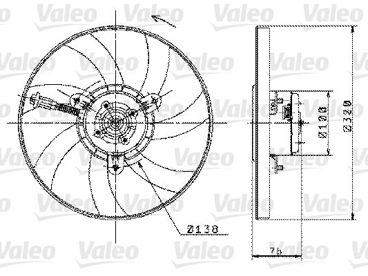 Ventilateur, refroidissement du moteur