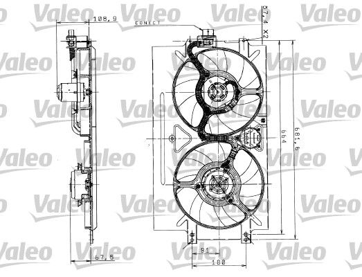 Ventilateur, refroidissement du moteur