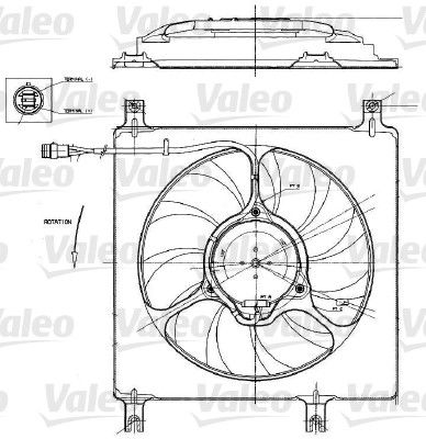 Moteur électrique, ventilateur pour radiateurs