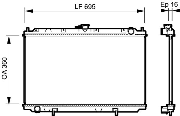 Radiateur, refroidissement du moteur