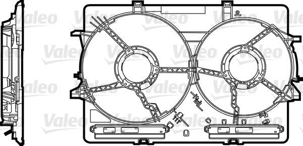 Support, ventilateur de radiateur