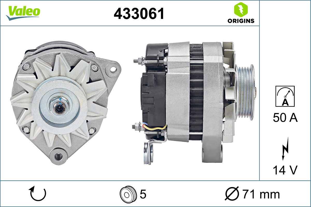 Alternateur VALEO ORIGINS NEW