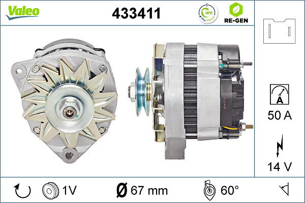 Alternateur VALEO RE-GEN REMANUFACTURED