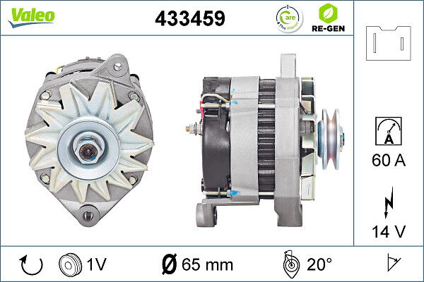 Alternateur VALEO RE-GEN REMANUFACTURED