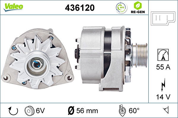 Alternateur VALEO RE-GEN REMANUFACTURED
