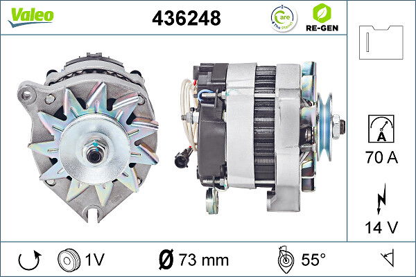 Alternateur VALEO RE-GEN REMANUFACTURED