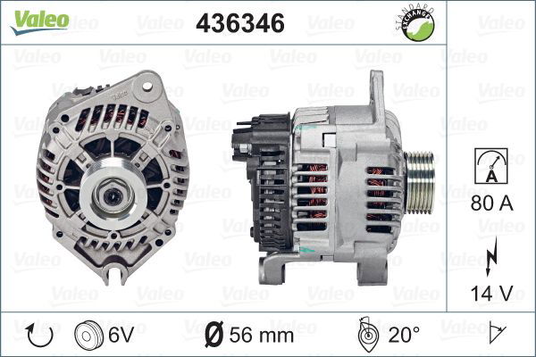 Alternateur VALEO RE-GEN REMANUFACTURED