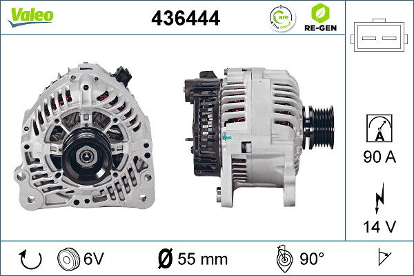 Alternateur VALEO RE-GEN REMANUFACTURED