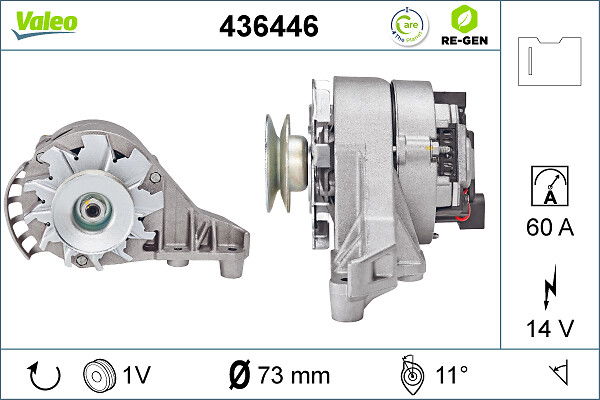 Alternateur VALEO RE-GEN REMANUFACTURED