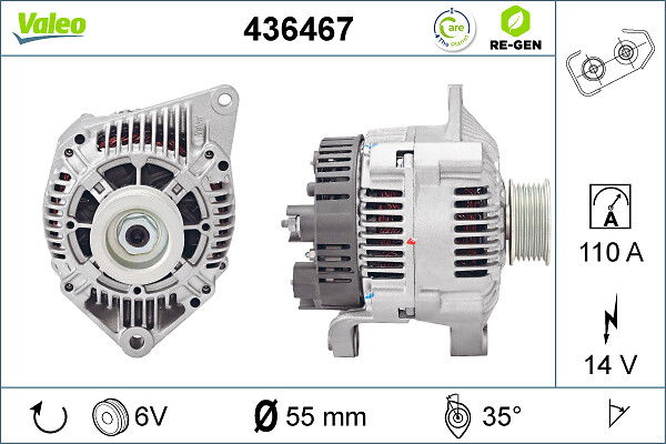 Alternateur VALEO RE-GEN REMANUFACTURED