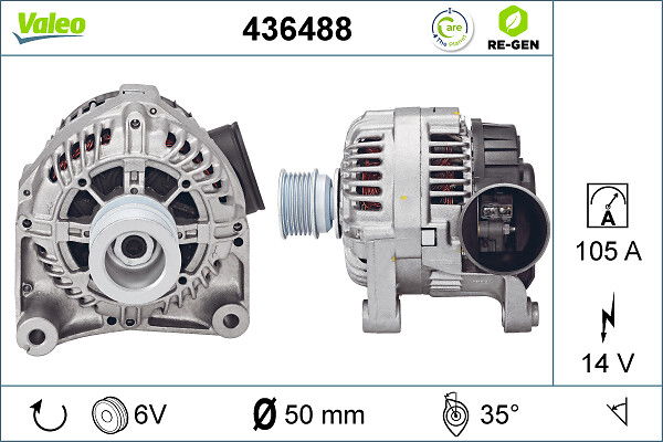 Alternateur VALEO RE-GEN REMANUFACTURED