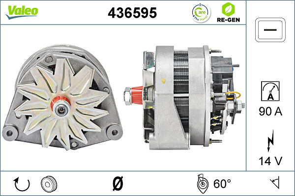 Alternateur VALEO RE-GEN REMANUFACTURED