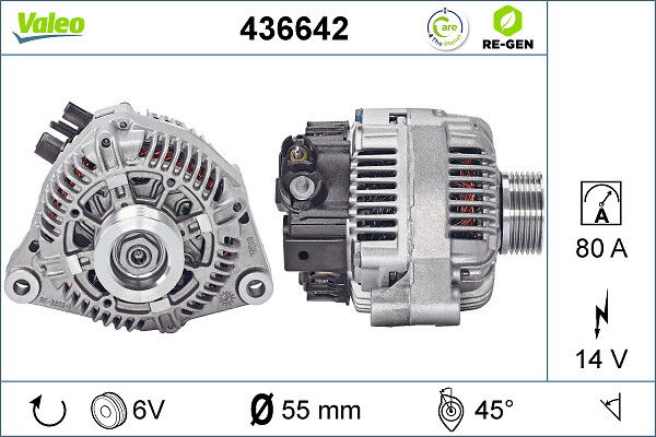 Alternateur VALEO RE-GEN REMANUFACTURED