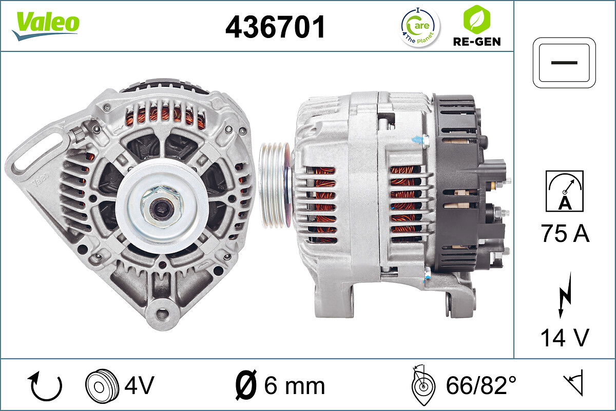 Alternateur VALEO RE-GEN REMANUFACTURED