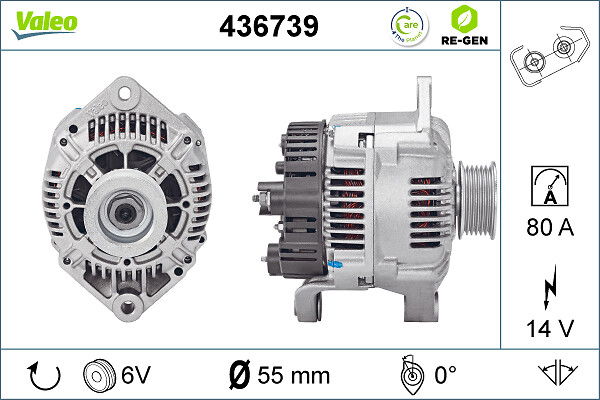 Alternateur VALEO RE-GEN REMANUFACTURED