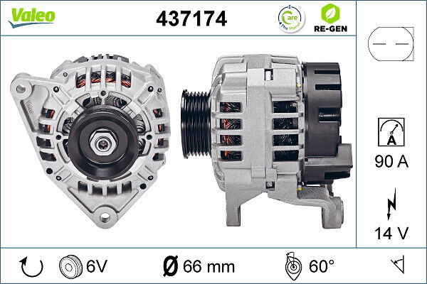 Alternateur VALEO RE-GEN REMANUFACTURED