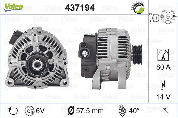 Alternateur VALEO RE-GEN REMANUFACTURED