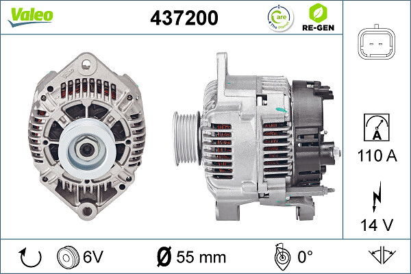 Alternateur VALEO RE-GEN REMANUFACTURED