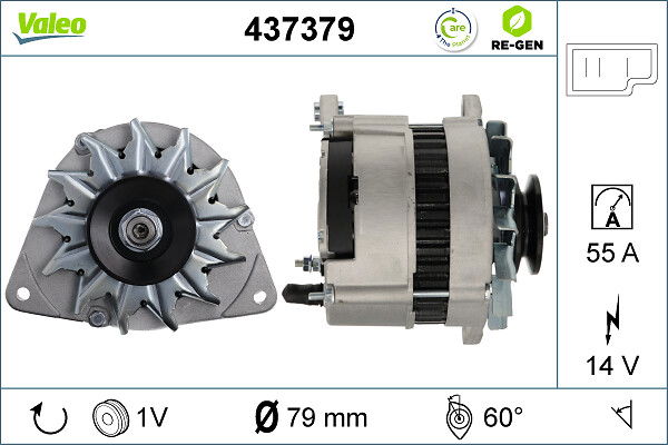 Alternateur VALEO RE-GEN REMANUFACTURED