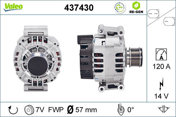 Alternateur VALEO RE-GEN REMANUFACTURED