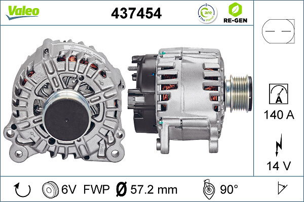 Alternateur VALEO RE-GEN REMANUFACTURED