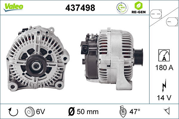 Alternateur VALEO RE-GEN REMANUFACTURED