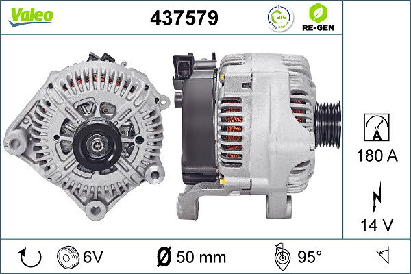 Alternateur VALEO RE-GEN REMANUFACTURED