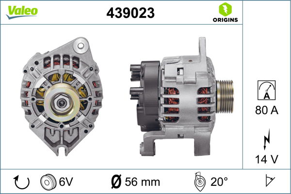 Alternateur VALEO ORIGINS NEW
