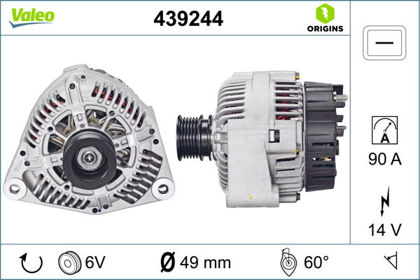Alternateur VALEO ORIGINS NEW