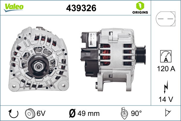 Alternateur VALEO ORIGINS NEW