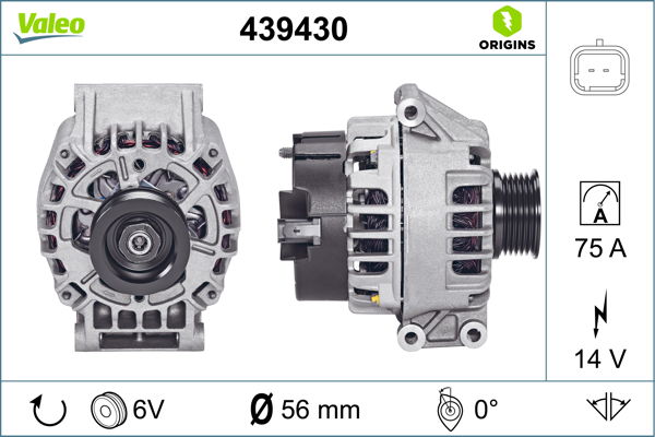 Alternateur VALEO ORIGINS NEW