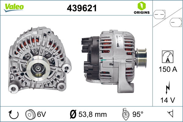 Alternateur VALEO ORIGINS NEW