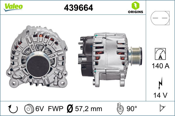 Alternateur VALEO ORIGINS NEW