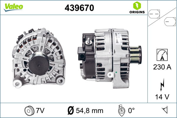 Alternateur VALEO ORIGINS NEW