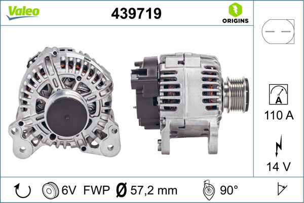 Alternateur VALEO ORIGINS NEW