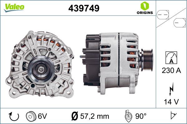 Alternateur VALEO ORIGINS NEW
