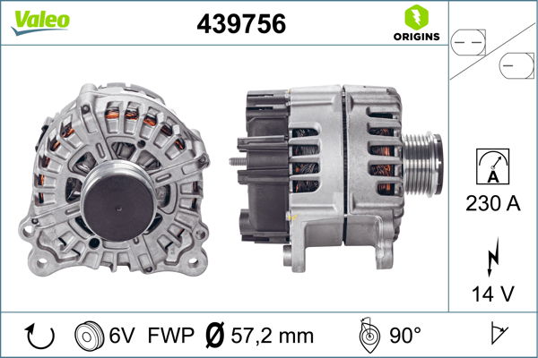 Alternateur VALEO ORIGINS NEW