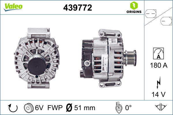 Alternateur VALEO ORIGINS NEW