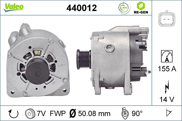 Alternateur VALEO RE-GEN REMANUFACTURED