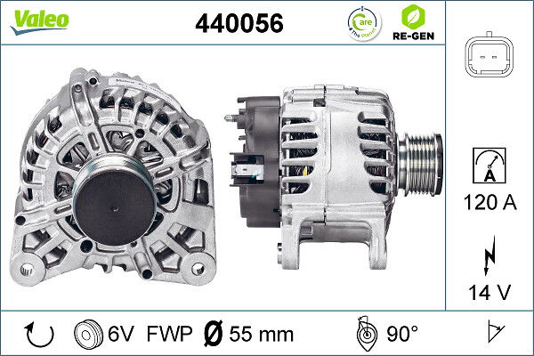 Alternateur VALEO RE-GEN REMANUFACTURED