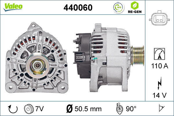 Alternateur VALEO RE-GEN REMANUFACTURED