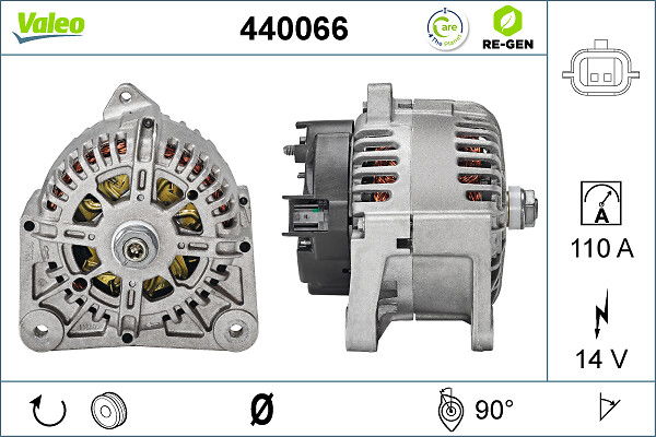 Alternateur VALEO RE-GEN REMANUFACTURED