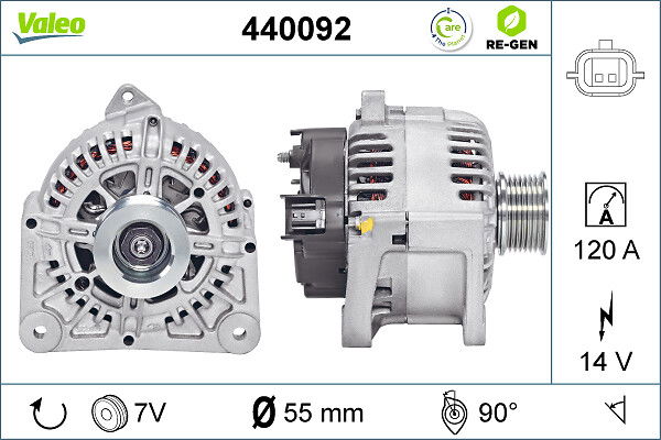 Alternateur VALEO RE-GEN REMANUFACTURED