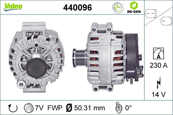 Alternateur VALEO RE-GEN REMANUFACTURED