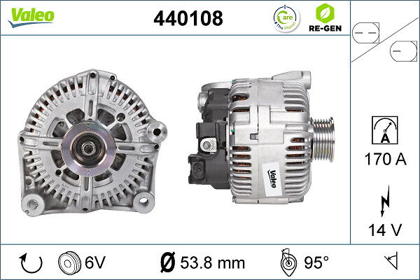 Alternateur VALEO RE-GEN REMANUFACTURED