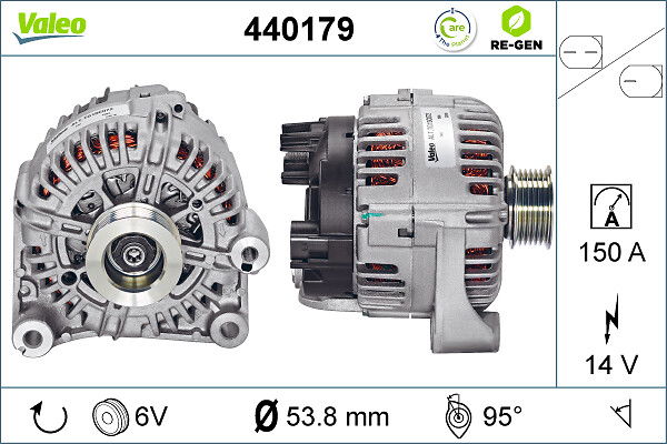 Alternateur VALEO RE-GEN REMANUFACTURED